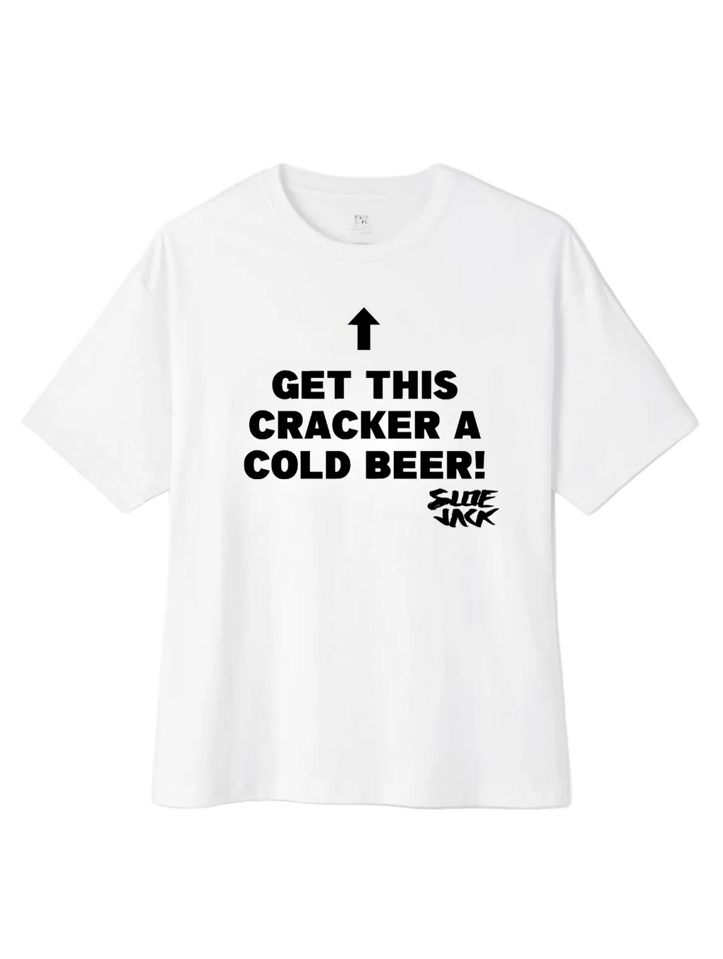 "GET THIS CRACKER A BEER" UNISEX TEE
